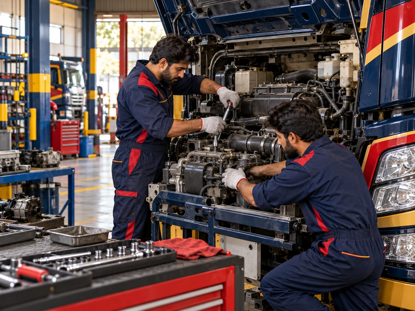 AI illustration: Pakistani mechanics services